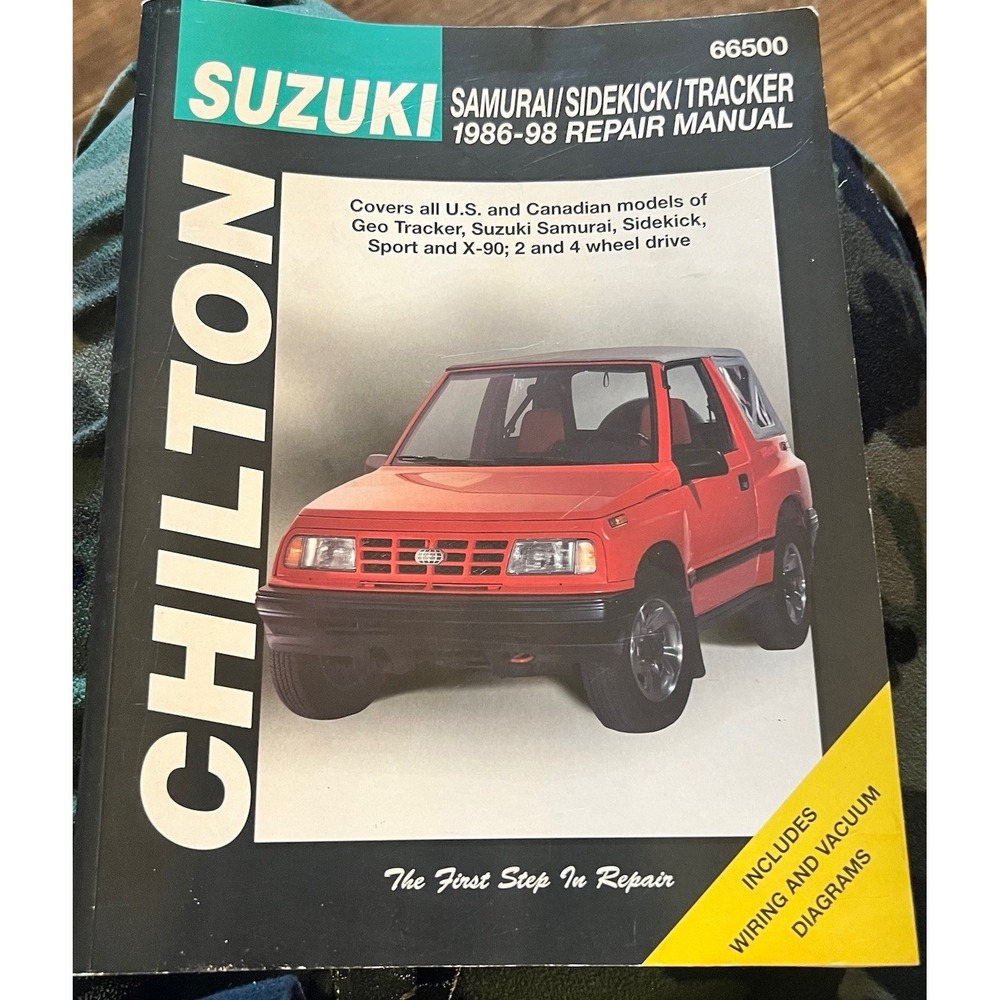 Chilton Suzuki Samurai Sidekick Tracker 1986-98 Repair Manual 66500